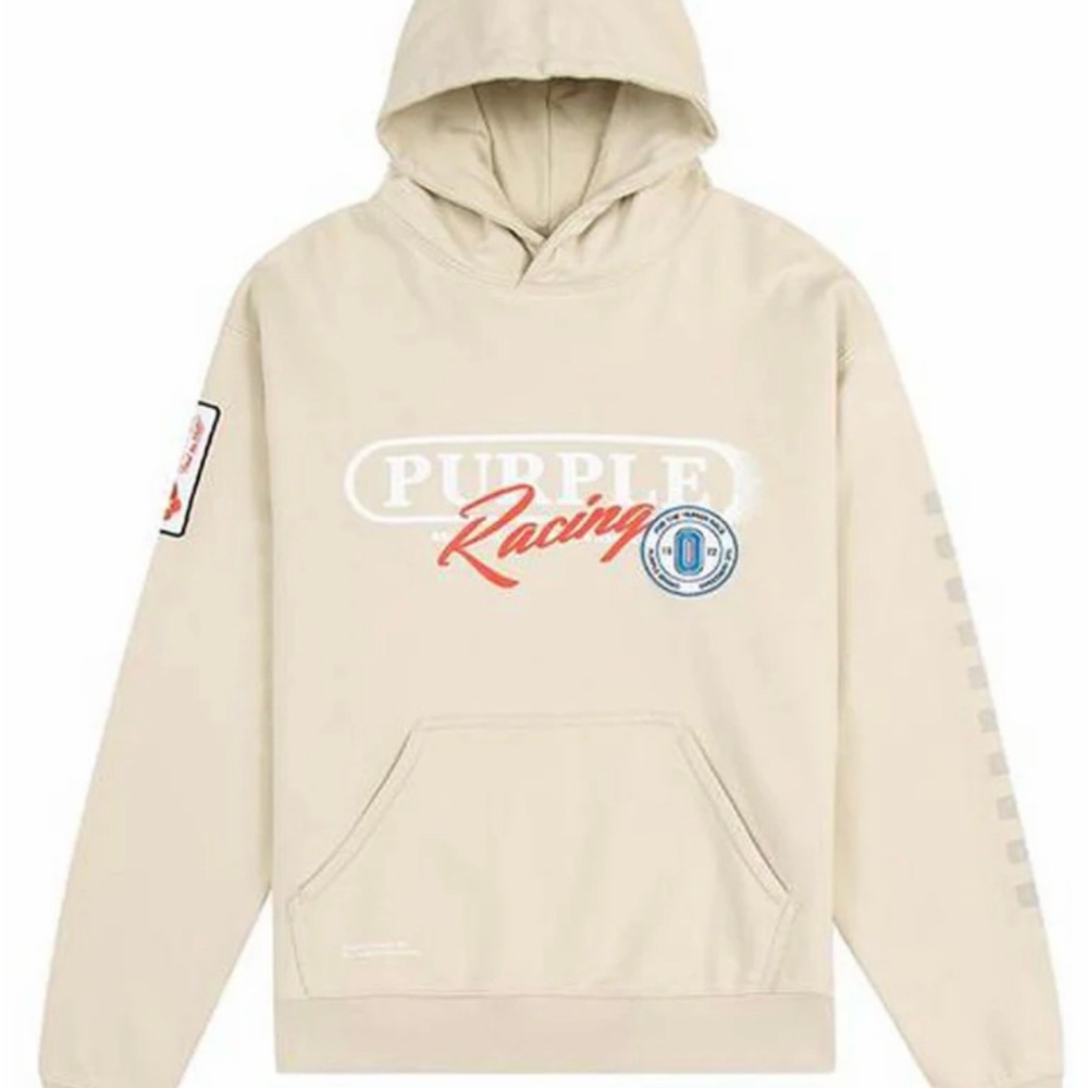 Purple Rain Tan Racing Hoodie